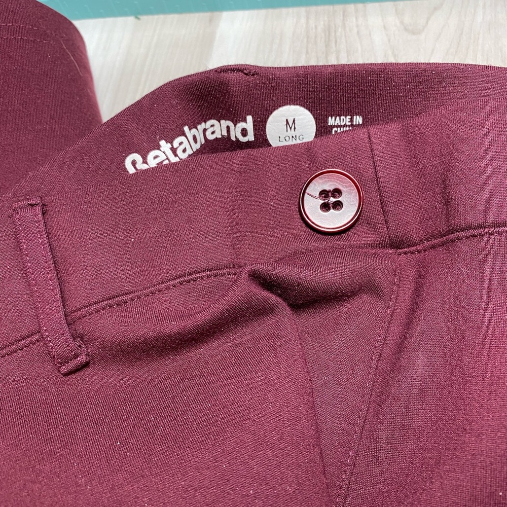 Betabrand Maroon Pants